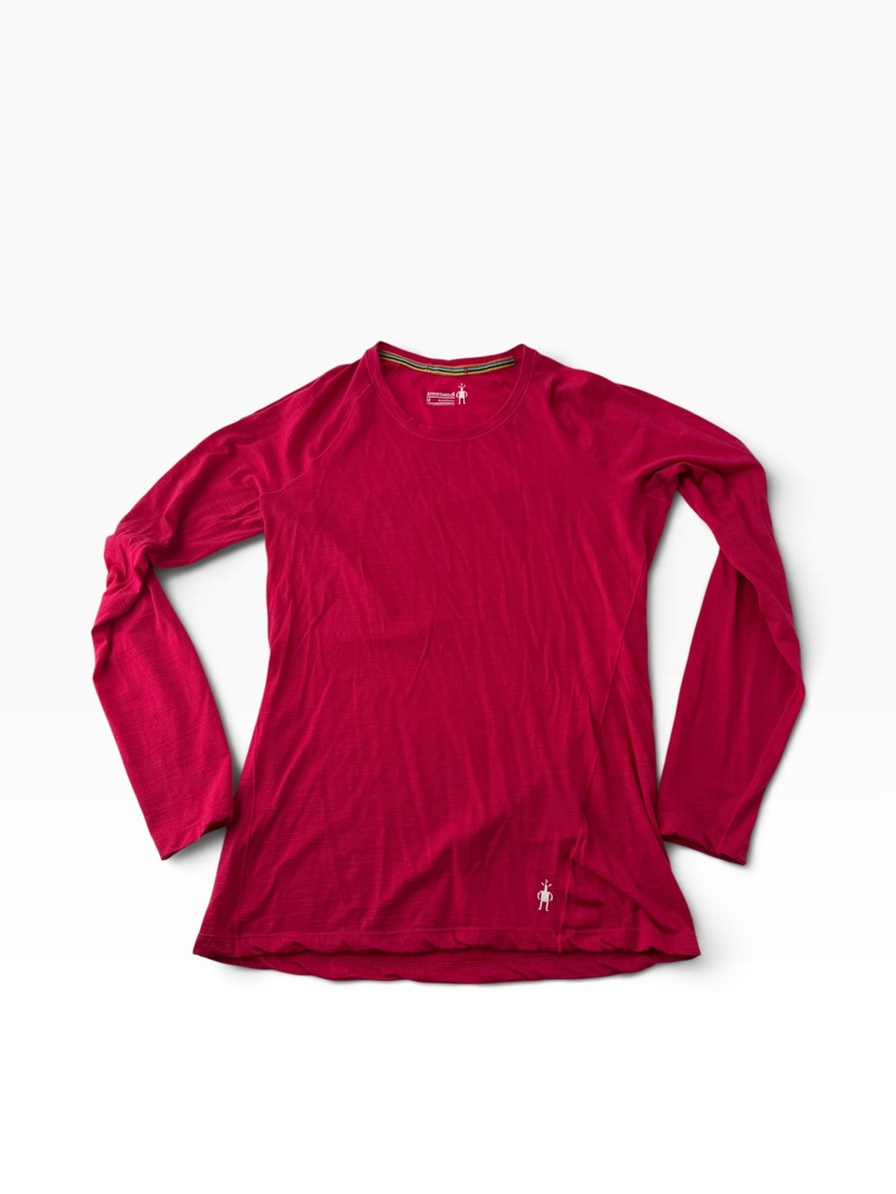 Smartwool Women's M Long-Sleeve Crew Base Layer Top SW015256 Raspberry Gorpcore